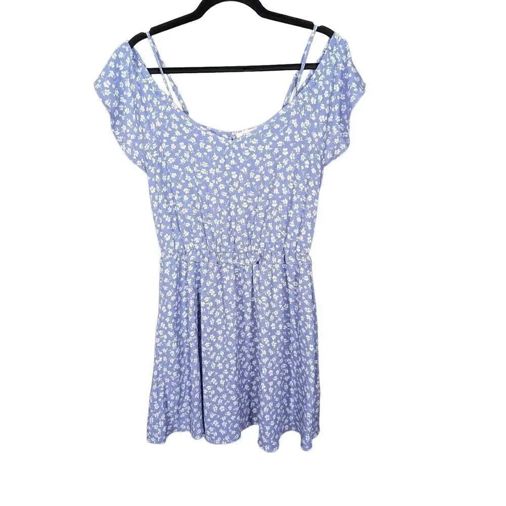 Jessica Simpson Blue/Purple and White Dress Women's Medium